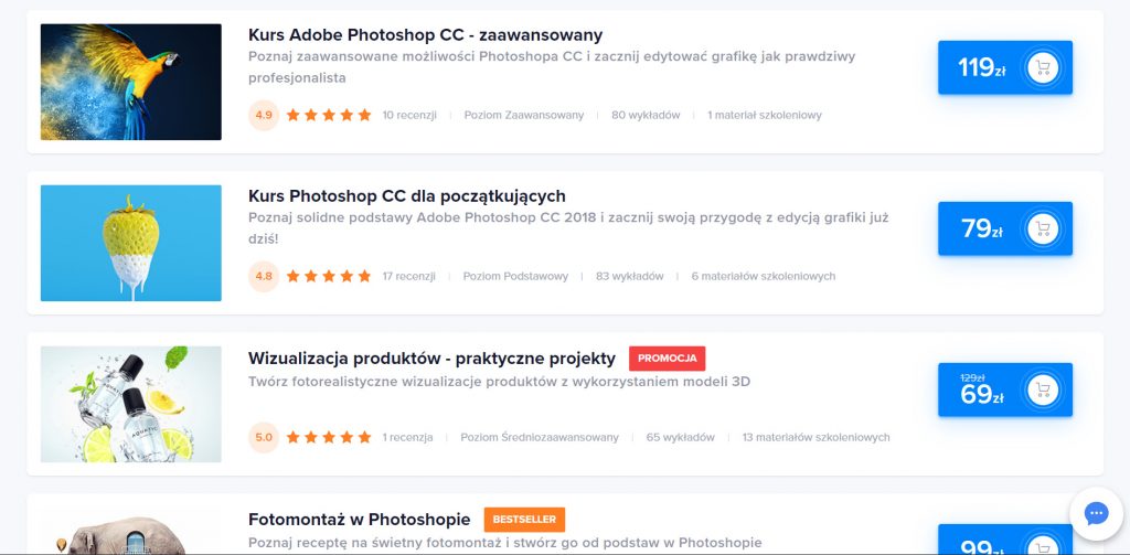 Szkolenia z Photoshopa na Strefie Kursów